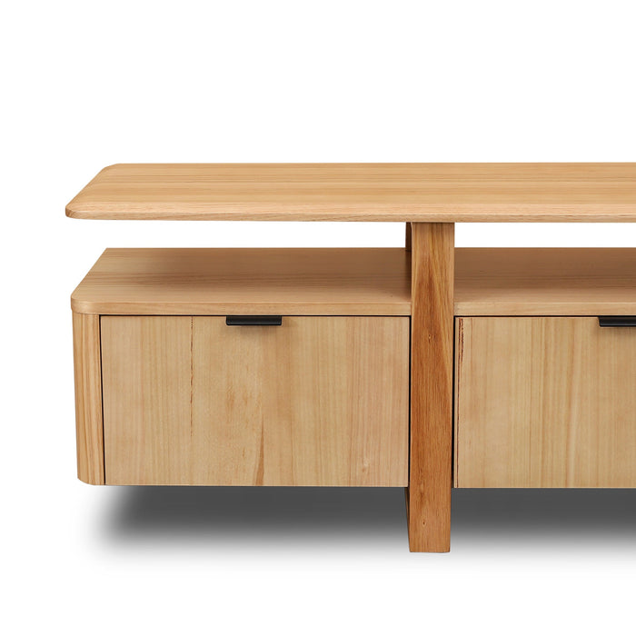 Hirata 2.1m TV Entertainment Unit - NZ Natural Ash