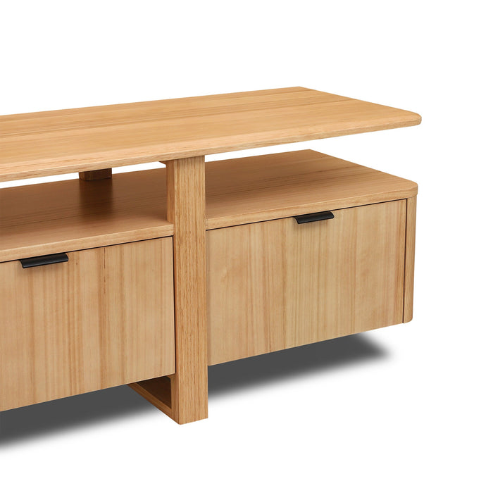Hirata 2.1m TV Entertainment Unit - NZ Natural Ash