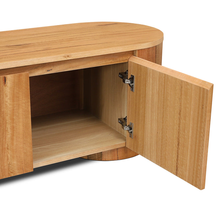 Selvino 2.1m Tassie Oak TV Entertainment Unit - Marri Natural