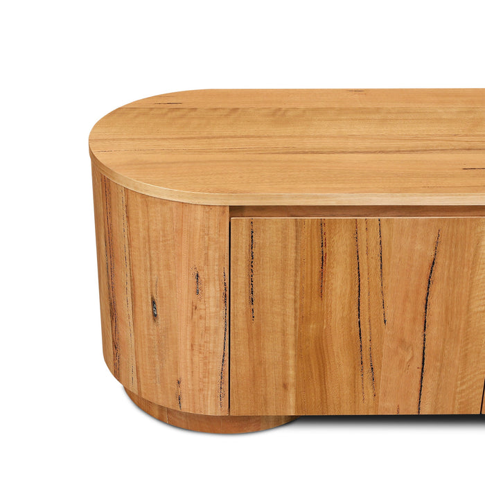 Selvino 2.1m Tassie Oak TV Entertainment Unit - Marri Natural