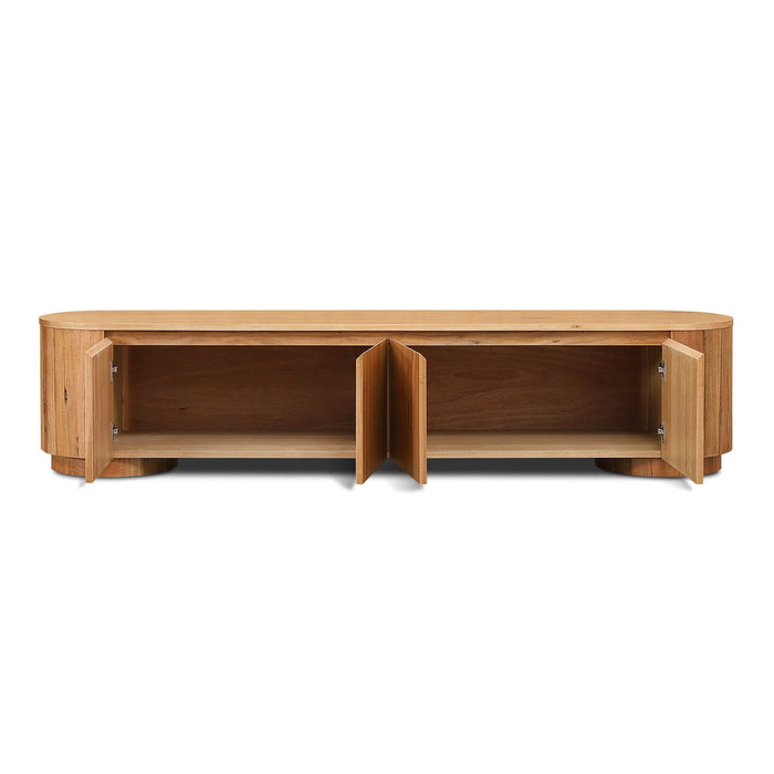Selvino 2.1m Tassie Oak TV Entertainment Unit - Marri Natural
