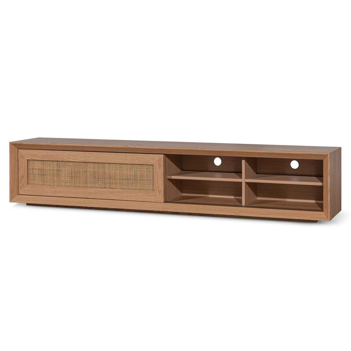 CTV6457-CN Rattan Doors 2.3m TV Entertainment Unit - Natural