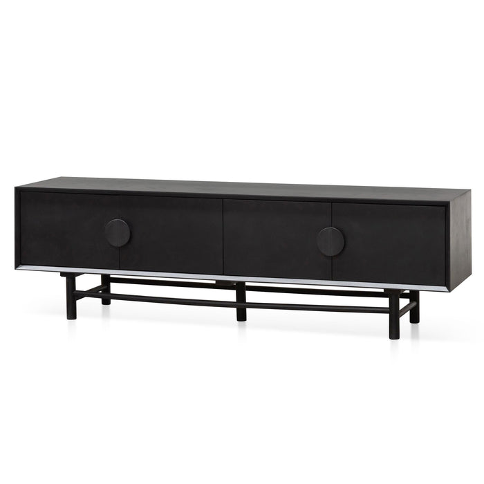 CTV6619-OW 1.8m Wooden TV Entertainment Unit - Black