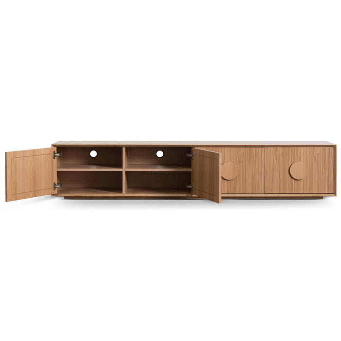 CTV6695-CN 2.3m Wooden Entertainment TV Unit - Natural