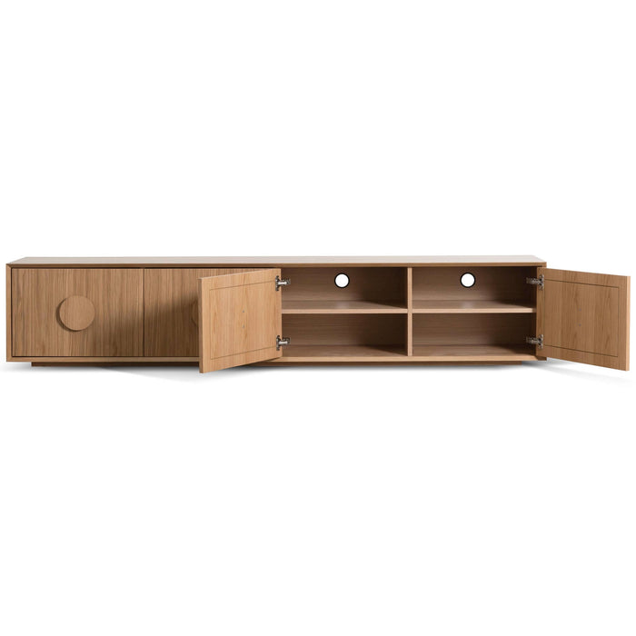 CTV6695-CN 2.3m Wooden Entertainment TV Unit - Natural