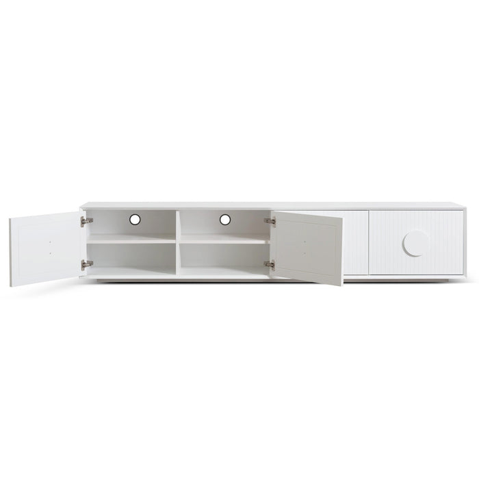 CTV6696-CN 2.3m Wooden Entertainment TV Unit - White