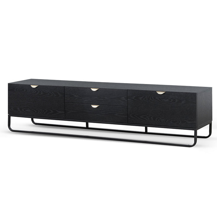 CTV6710-CN 2m Wooden TV Entertainment Unit - Black