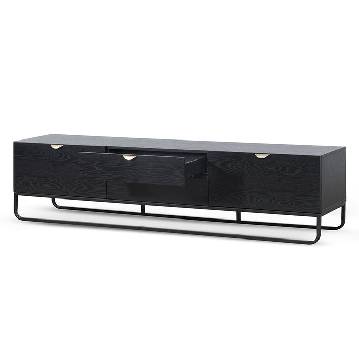 CTV6710-CN 2m Wooden TV Entertainment Unit - Black