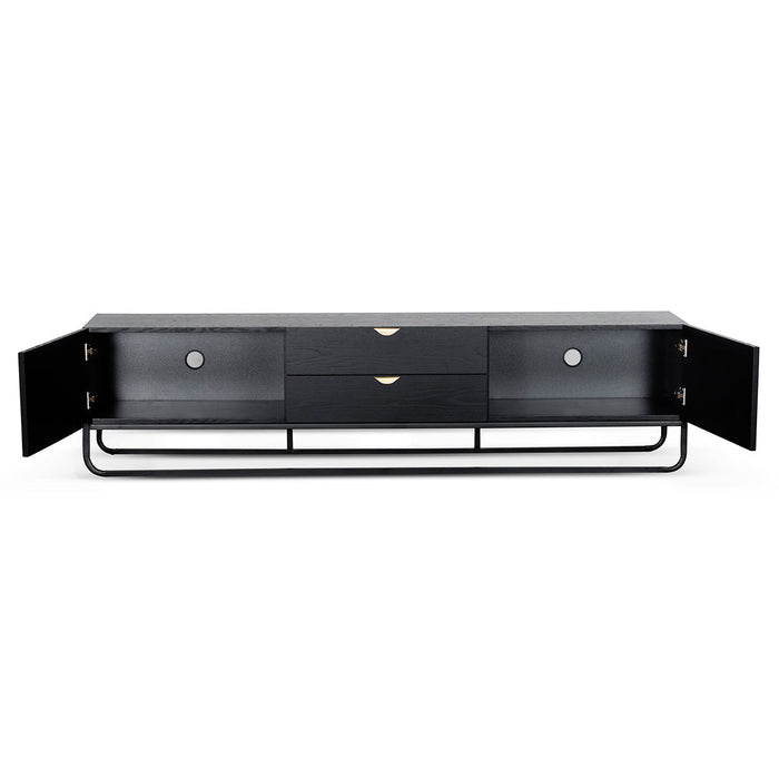 CTV6710-CN 2m Wooden TV Entertainment Unit - Black