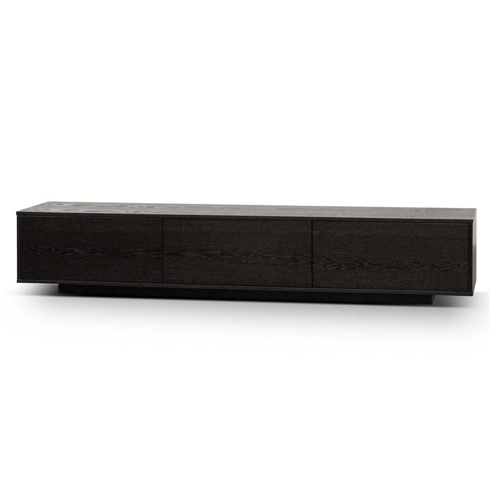 CTV6753-BB 2.3m Wooden Entertainment Unit - Full Black