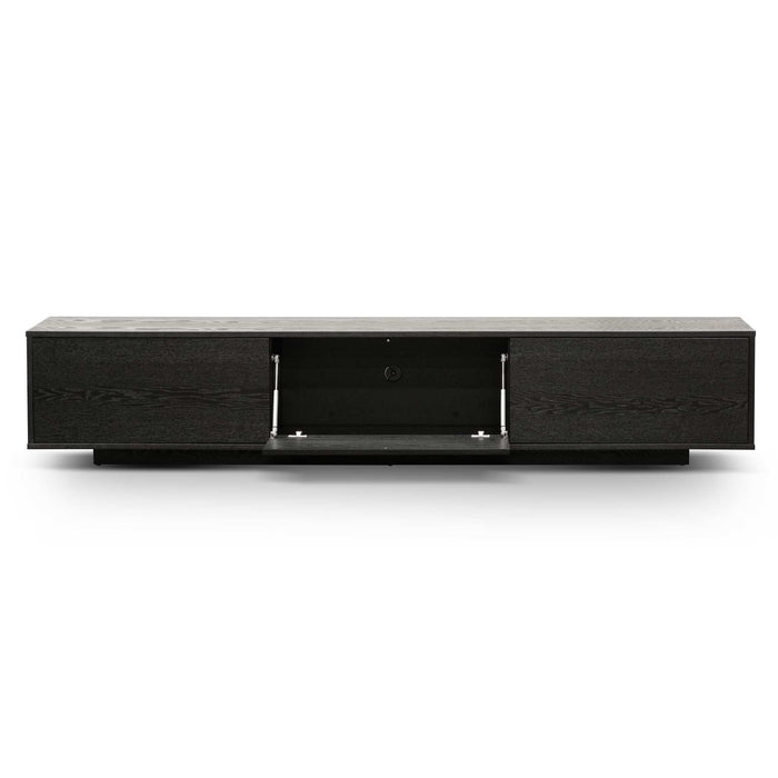 CTV6753-BB 2.3m Wooden Entertainment Unit - Full Black