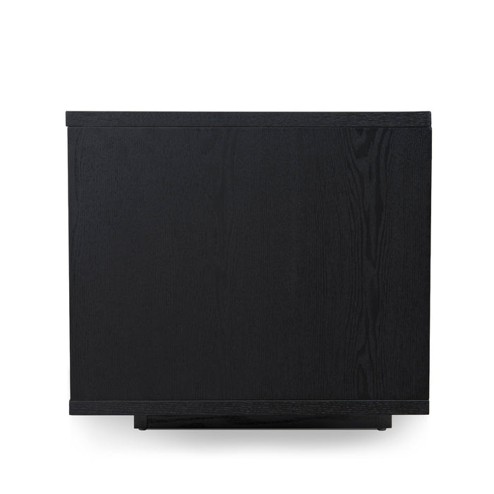 Letty-V 2.3m Wooden Entertainment Unit - Full Black