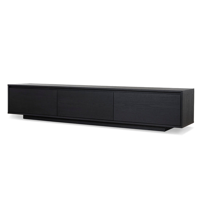 Letty-V 2.3m Wooden Entertainment Unit - Full Black