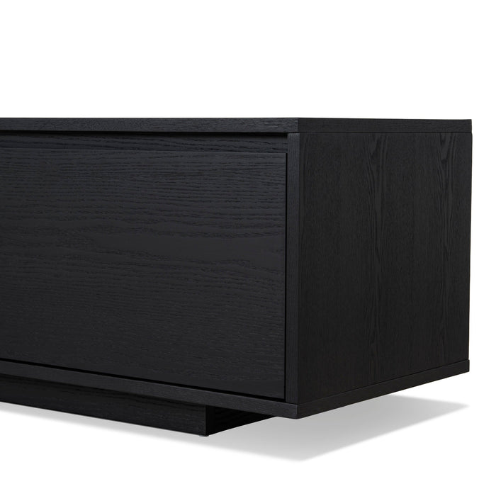 Letty-V 2.3m Wooden Entertainment Unit - Full Black