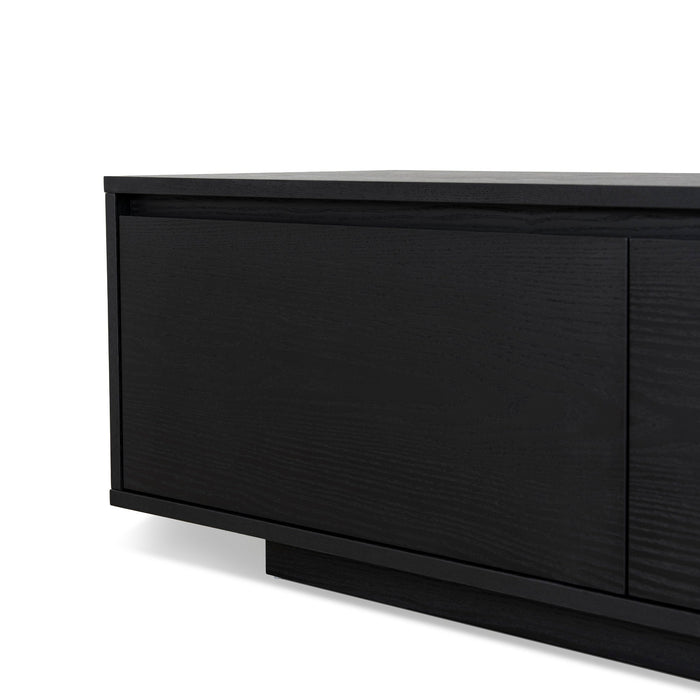 Letty-V 2.3m Wooden Entertainment Unit - Full Black