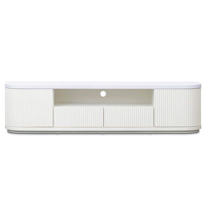 CTV8207-DW 2m Veneer Top Entertainment TV Unit - Two Tone White