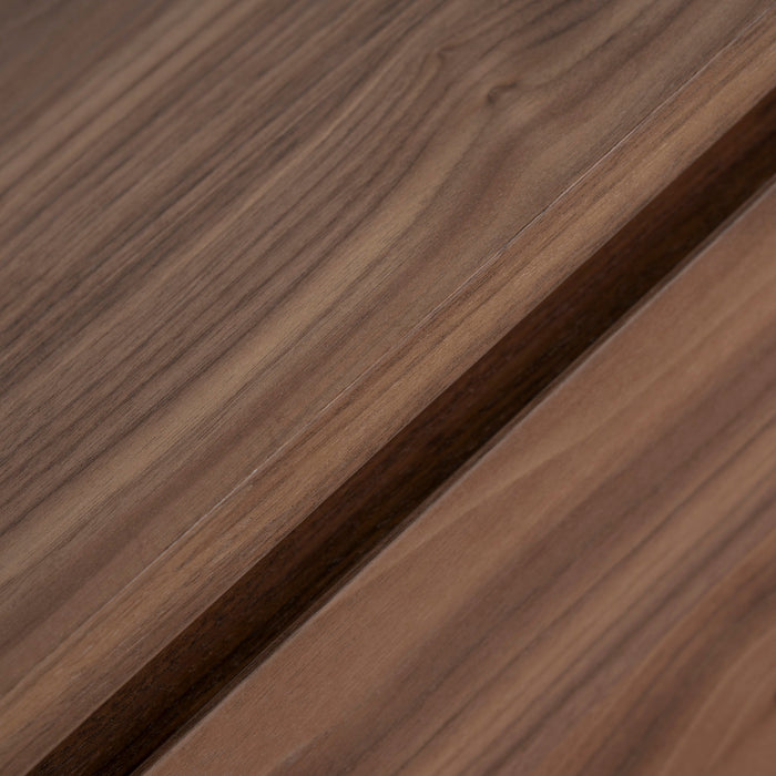 Letty-V 2.3m Wooden TV Entertainment Unit - Walnut