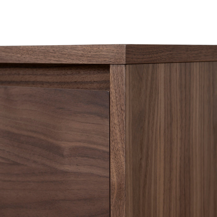 Letty-V 2.3m Wooden TV Entertainment Unit - Walnut