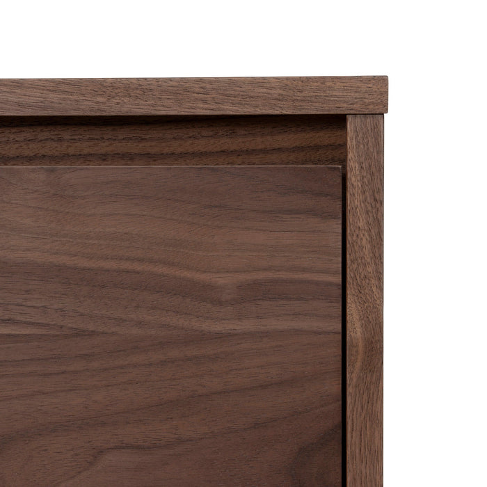 Letty-V 2.3m Wooden TV Entertainment Unit - Walnut