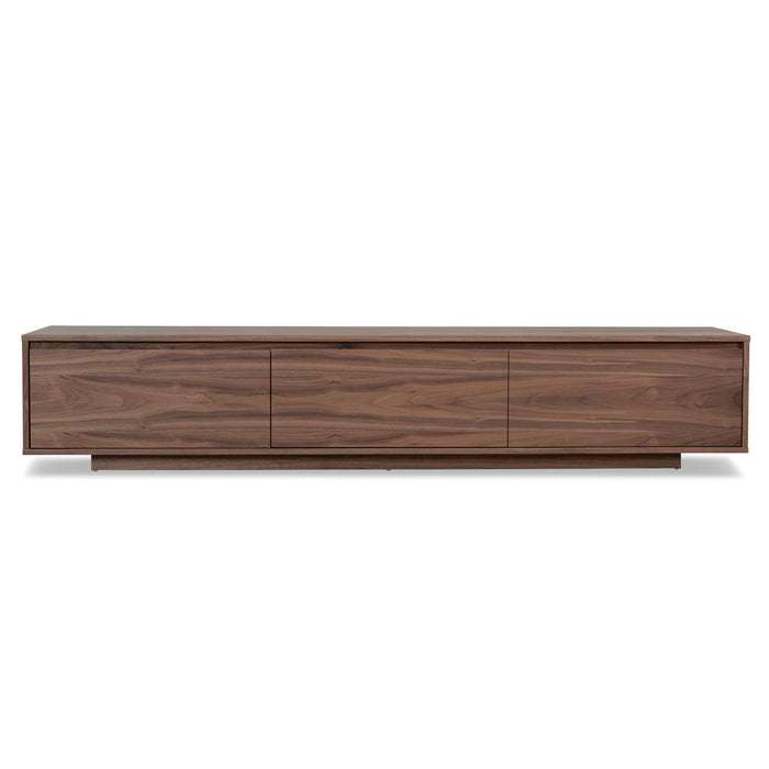 Letty-V 2.3m Wooden TV Entertainment Unit - Walnut