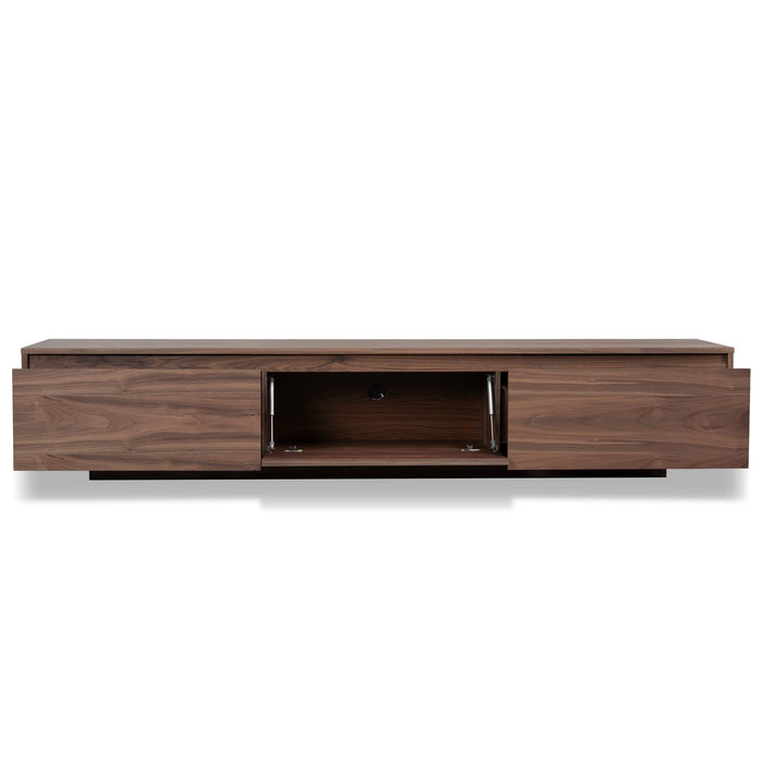 Letty-V 2.3m Wooden TV Entertainment Unit - Walnut