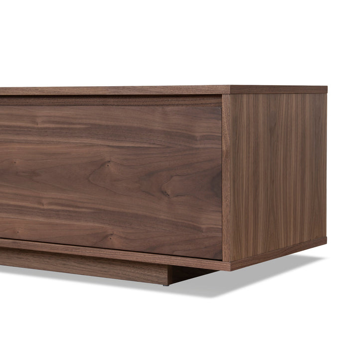 Letty-V 2.3m Wooden TV Entertainment Unit - Walnut