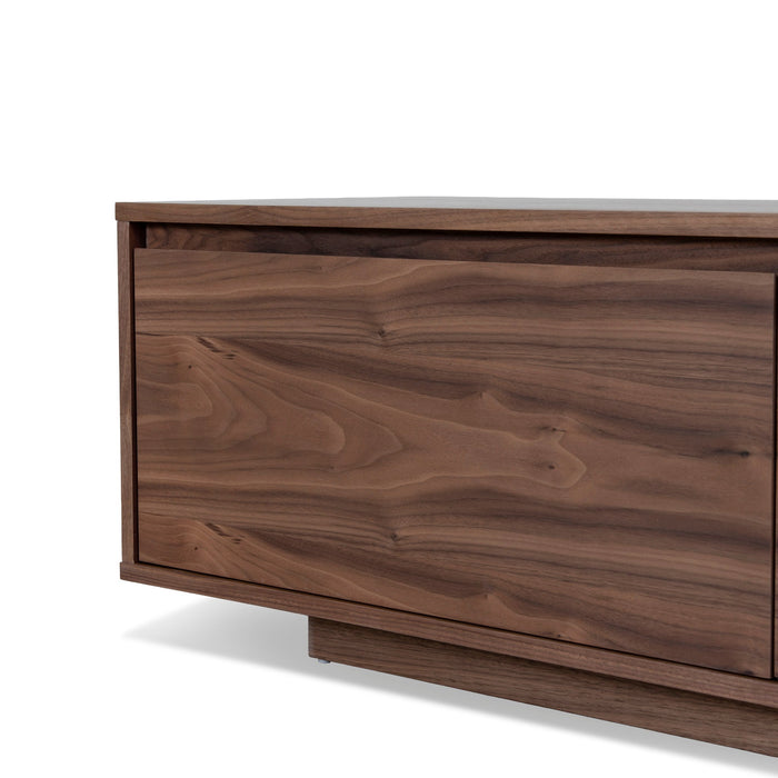 Letty-V 2.3m Wooden TV Entertainment Unit - Walnut