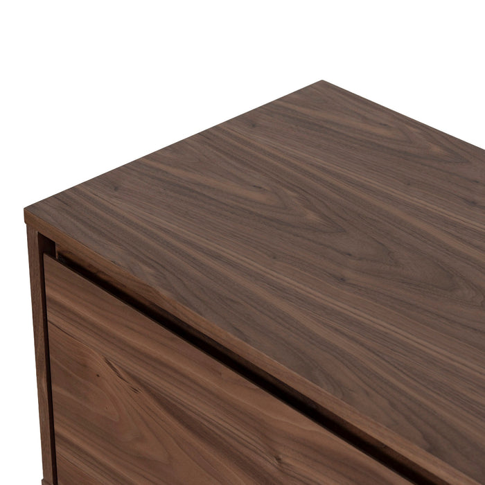Letty-V 2.3m Wooden TV Entertainment Unit - Walnut
