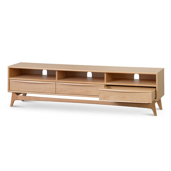 Calibre Furniture Brendon 1.8m TV Entertainment Unit - Natural Oak