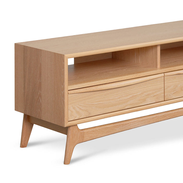 Calibre Furniture Brendon 1.8m TV Entertainment Unit - Natural Oak