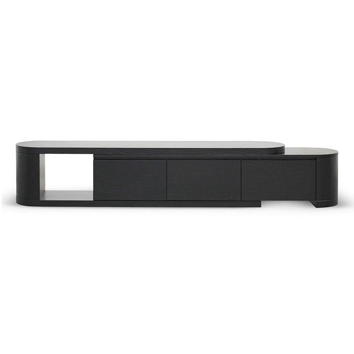 CTV8486-CN Expandable TV Entertainment Unit - Full Black Oak