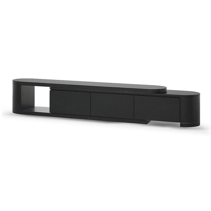 CTV8486-CN Expandable TV Entertainment Unit - Full Black Oak