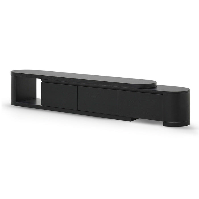 CTV8486-CN Expandable TV Entertainment Unit - Full Black Oak