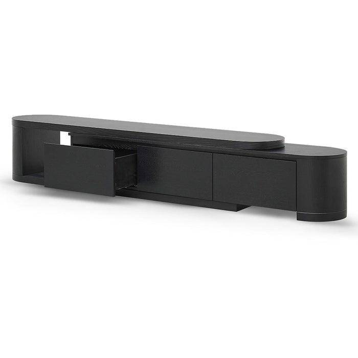 CTV8486-CN Expandable TV Entertainment Unit - Full Black Oak