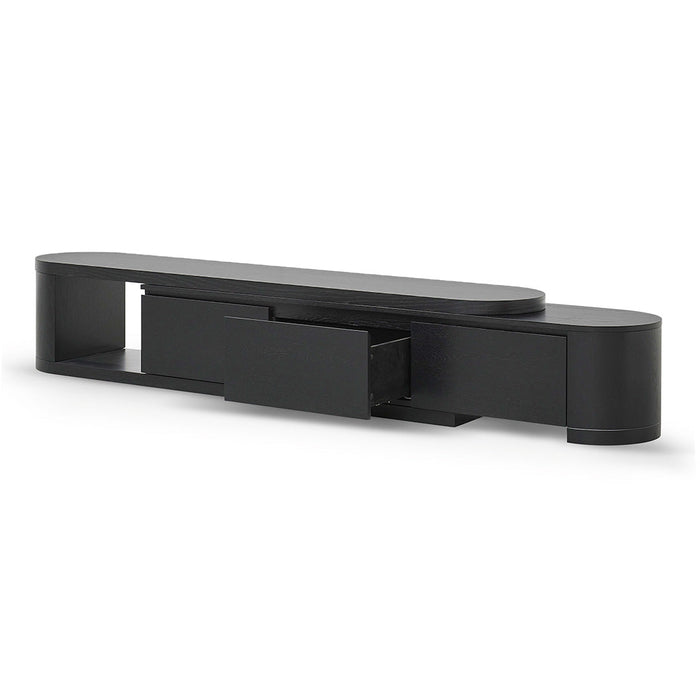 CTV8486-CN Expandable TV Entertainment Unit - Full Black Oak