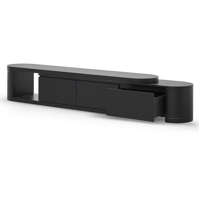 CTV8486-CN Expandable TV Entertainment Unit - Full Black Oak