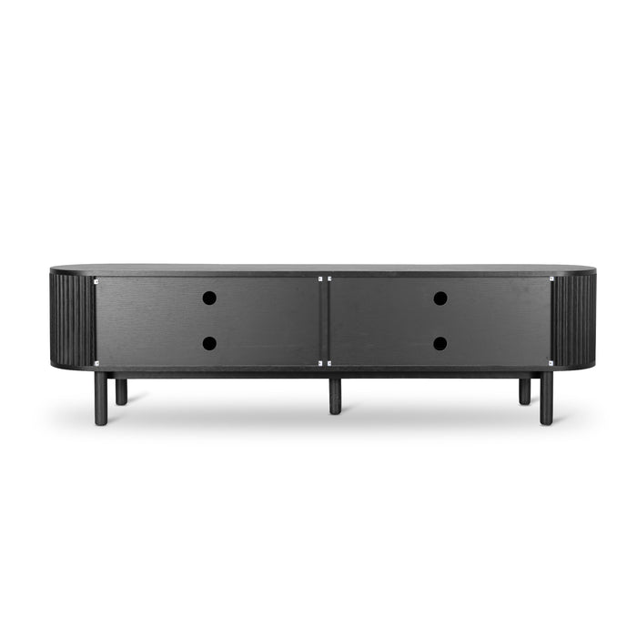 CTV8618-KD 2m TV Entertainment Unit - Full Black