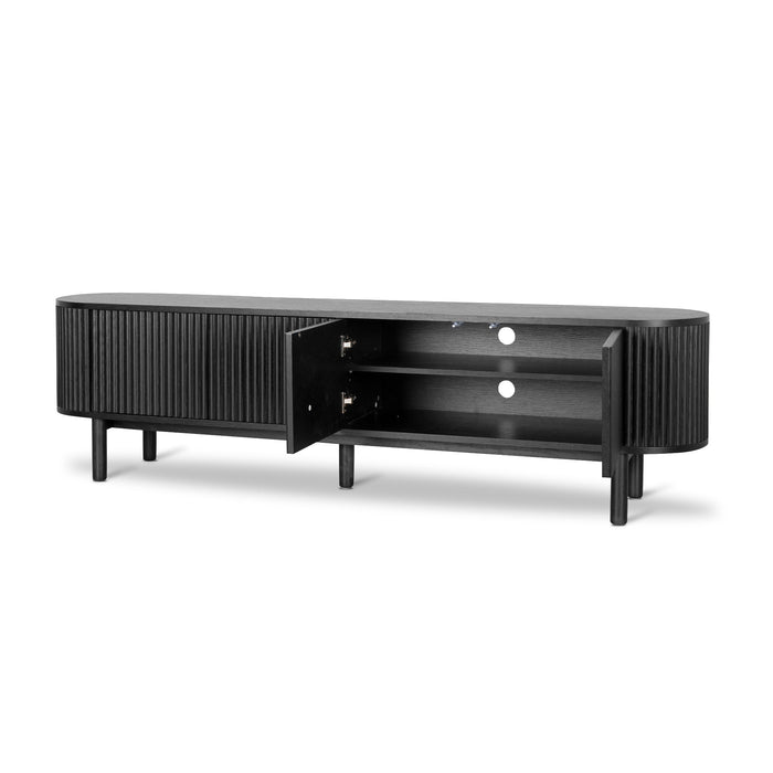 CTV8618-KD 2m TV Entertainment Unit - Full Black