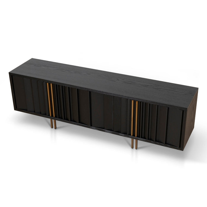 CTV8700-VA 2m TV Entertainment Unit - Textured Espresso Black