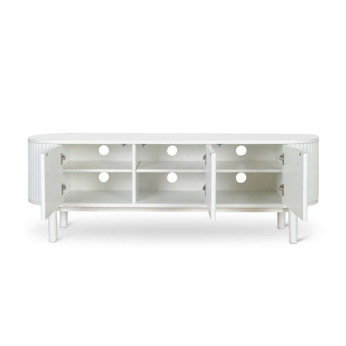 CTV8988-KD 1.6m TV Entertainment Unit - Full White