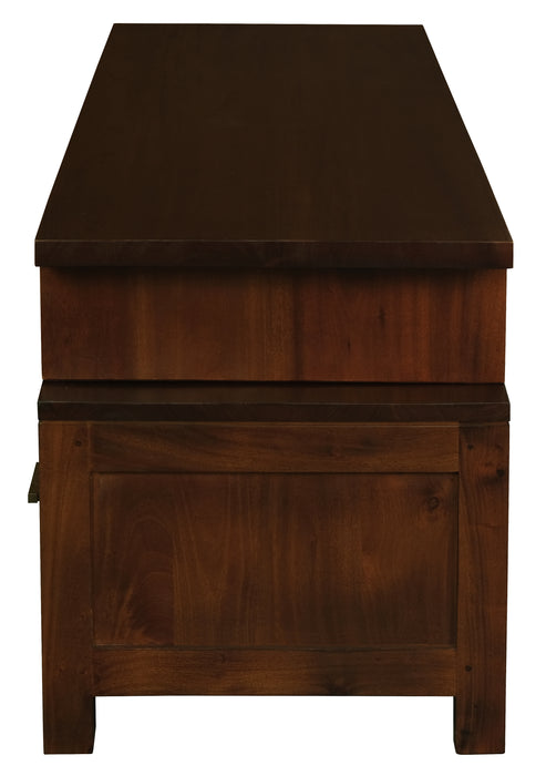 Paris 3 Drawer Extendable Entertainment Unit (Mahogany)