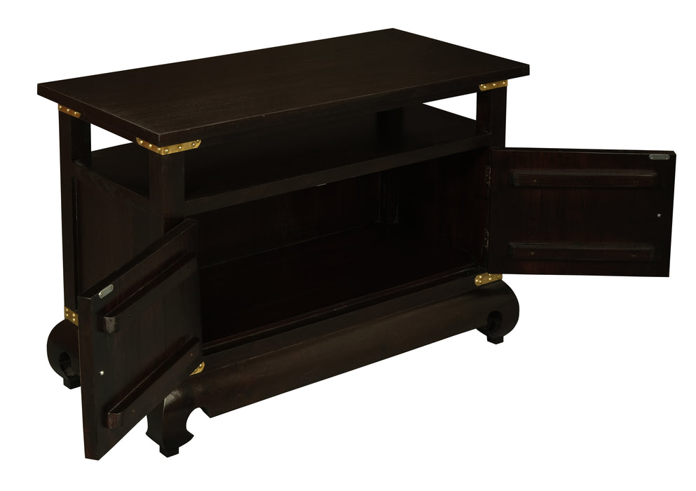 Dynasty 2 Door Chinese TV Unit (Chocolate)