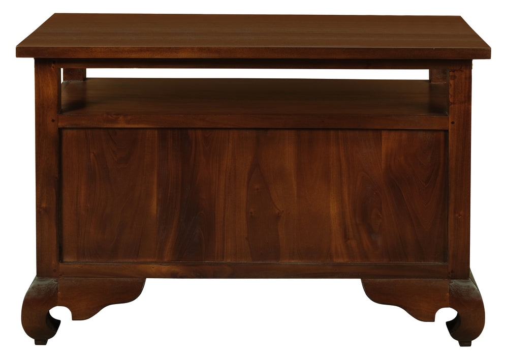 Dynasty 2 Door Chinese TV Unit (Mahogany)