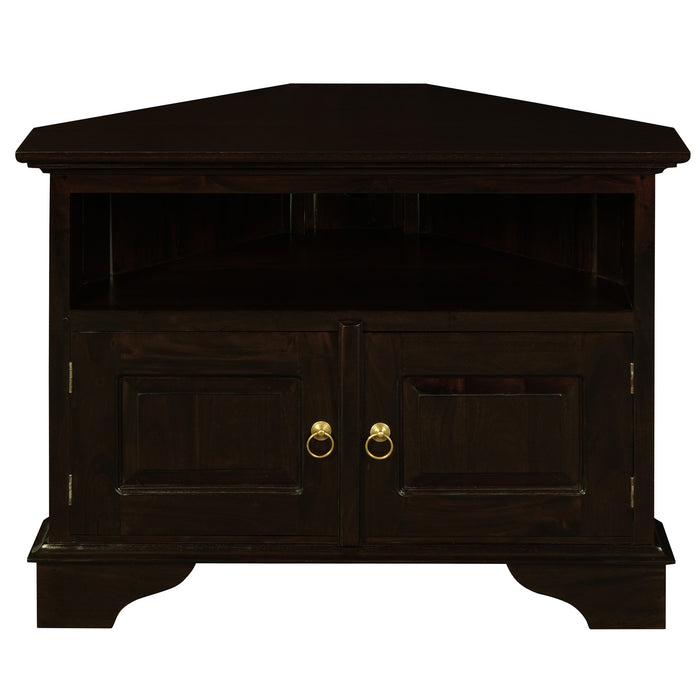 Tasmania 2 Door Corner TV Stand (Chocolate)