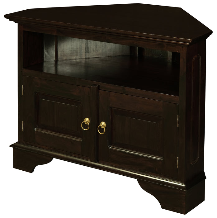 Tasmania 2 Door Corner TV Stand (Chocolate)
