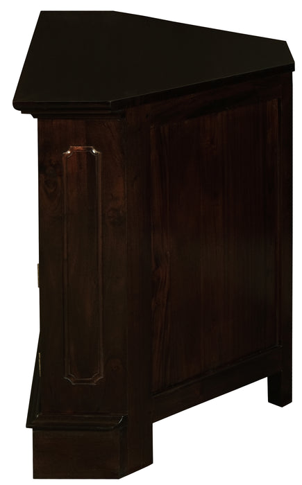 Tasmania 2 Door Corner TV Stand (Chocolate)