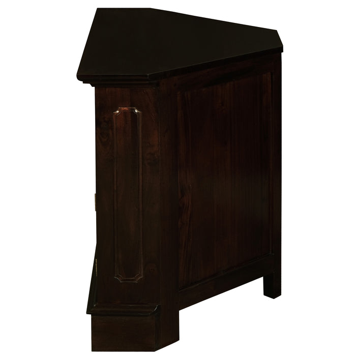 Tasmania 2 Door Corner TV Stand (Chocolate)