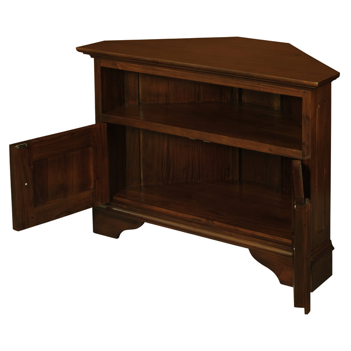 Tasmania 2 Door Corner TV Stand (Mahogany)