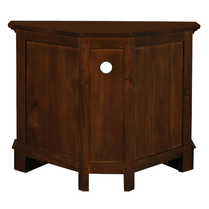 Tasmania 2 Door Corner TV Stand (Mahogany)