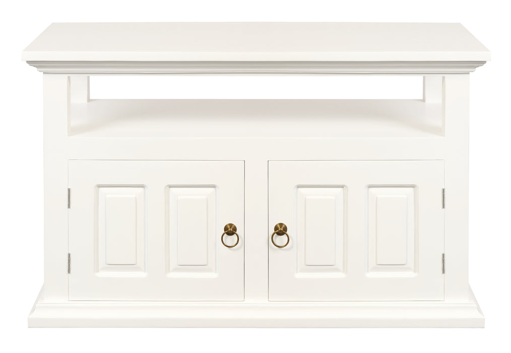 Tasmania 2 Door TV Stand (White)